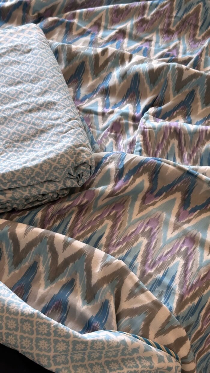 84a948c3-427e-4d59-b056-aea775b3078a Reversible Single Cotton Dohar (Pair) - Image 4