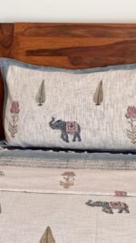 Gaj Motif Super King Size Bedcover - Image 6