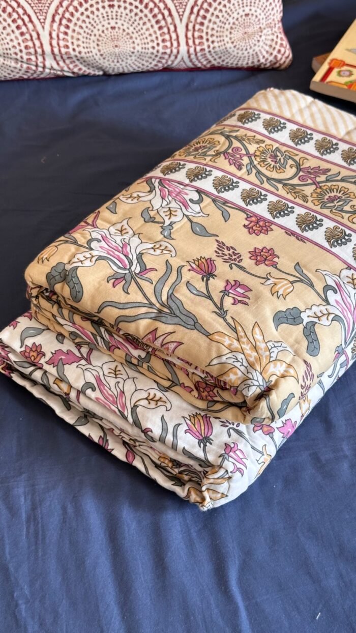 Reversible Single Bed Cotton Dohar (Pair) - Image 2