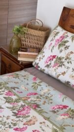 Quilted Reversible Cotton Double Bed Bedcover - Image 3