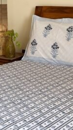 Saba Handblocked King Size Cotton Bedsheet - Image 4