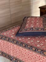 Kalamkari Super King Size Cotton Bedsheet - Image 3