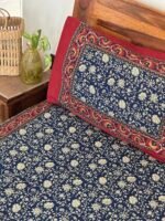 Kalamkari Super King Size Cotton Bedsheet