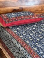 Kalamkari Super King Size Cotton Bedsheet - Image 6