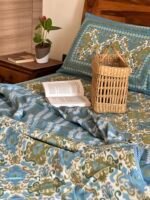 Blue Ikkat Bedding Set - Image 3