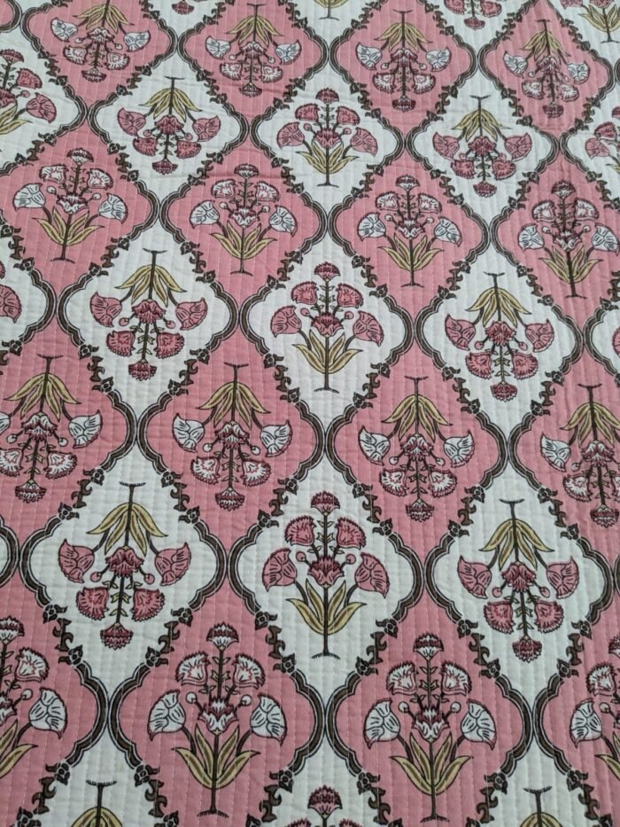Quilted Reversible Cotton Bedcover - Image 2