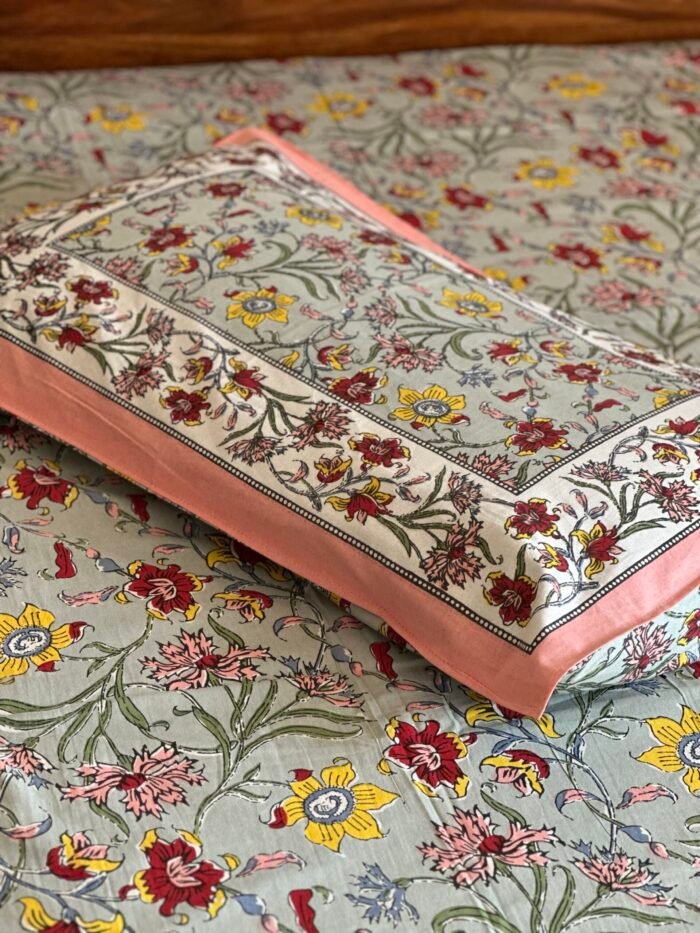 Rama King Size Cotton Bedsheet - Image 3