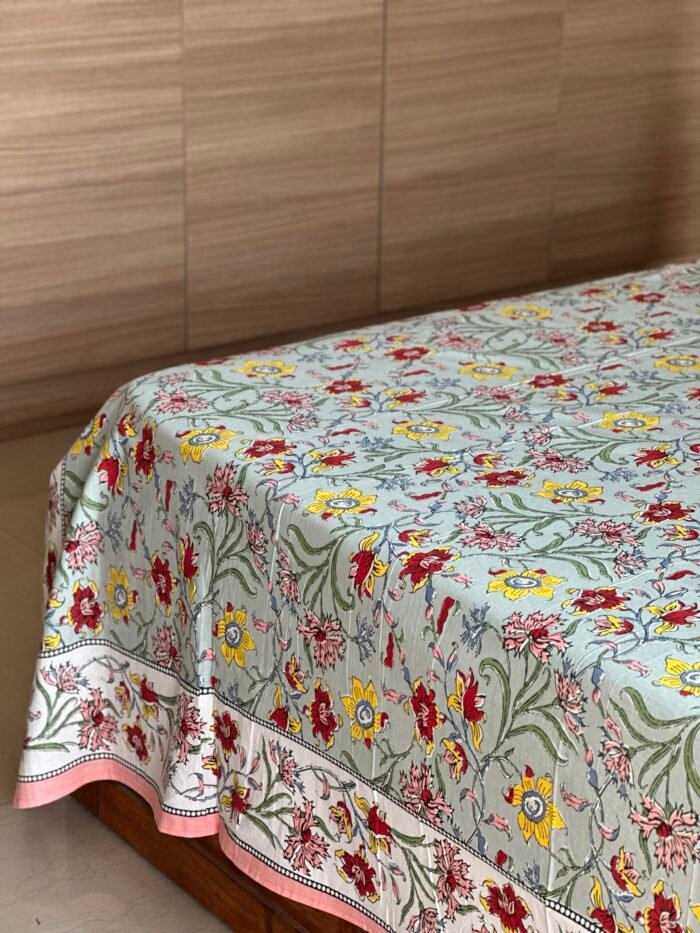 Rama King Size Cotton Bedsheet - Image 4