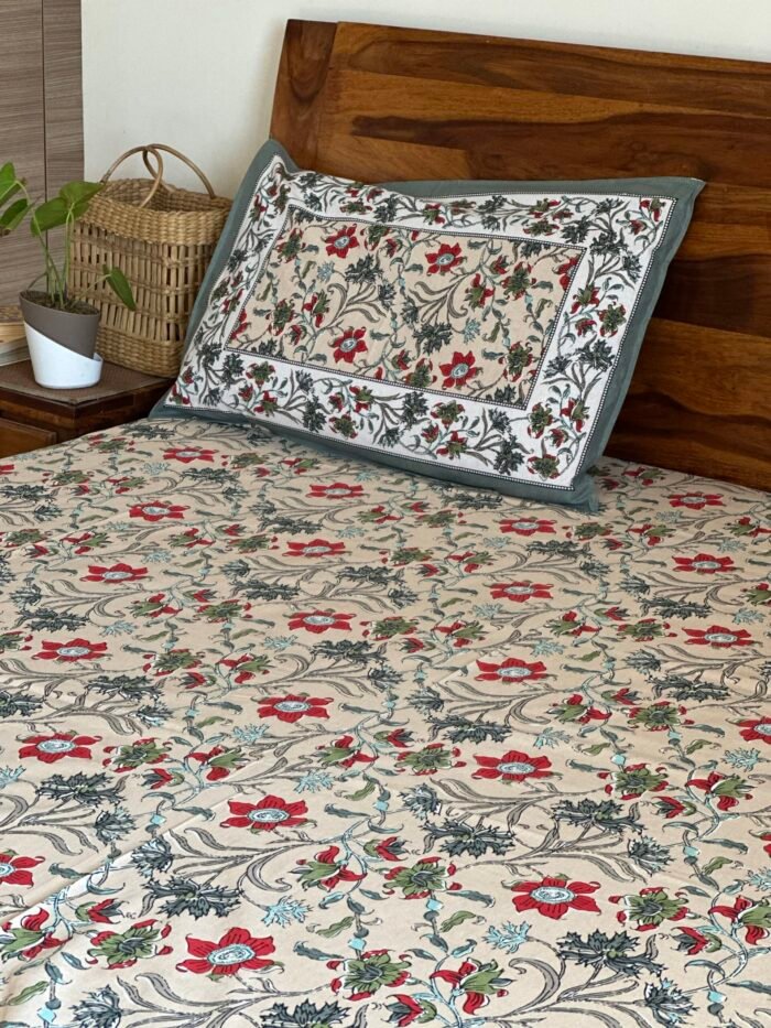 Suhana King Size Cotton Bedsheet - Image 4
