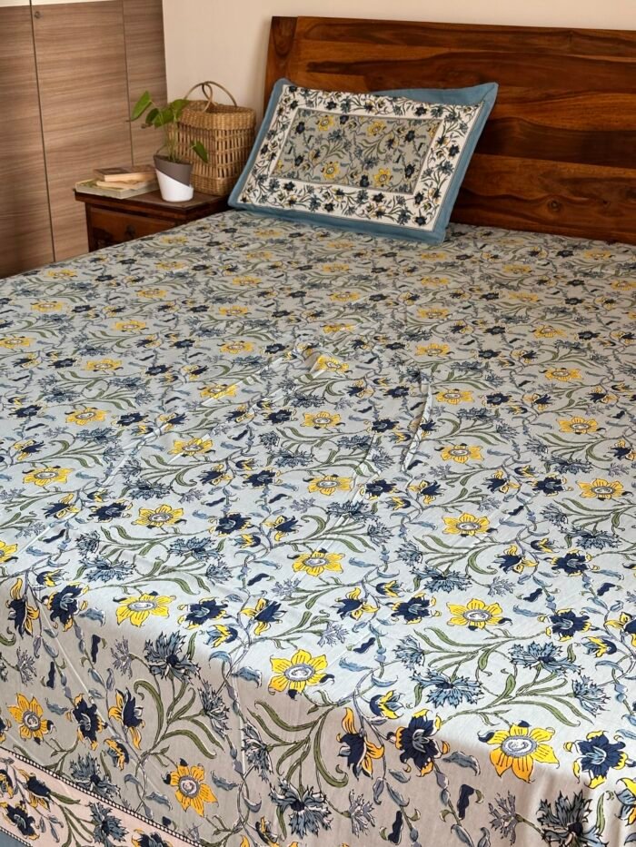 Sneha King Size Cotton Bedsheet - Image 6