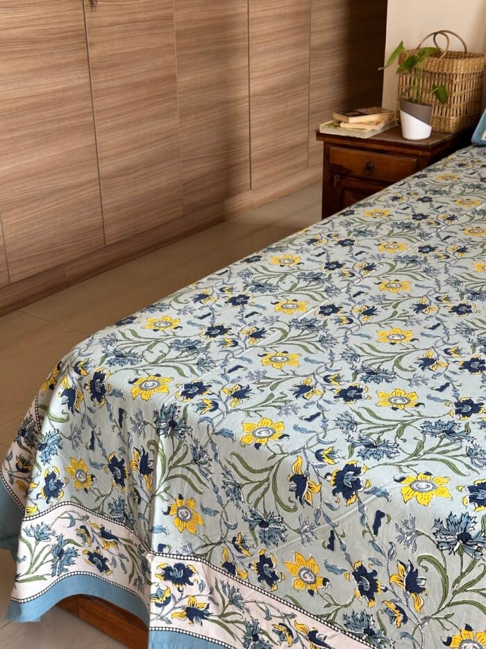 Sneha King Size Cotton Bedsheet - Image 5