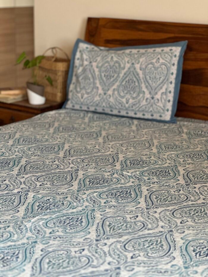 Nitya King Size Cotton Bedsheet - Image 6
