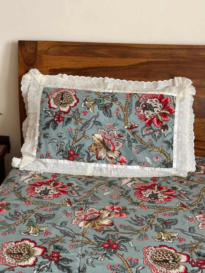 Nimai-Lace designed Pure Cotton Bedsheet Set - Image 7
