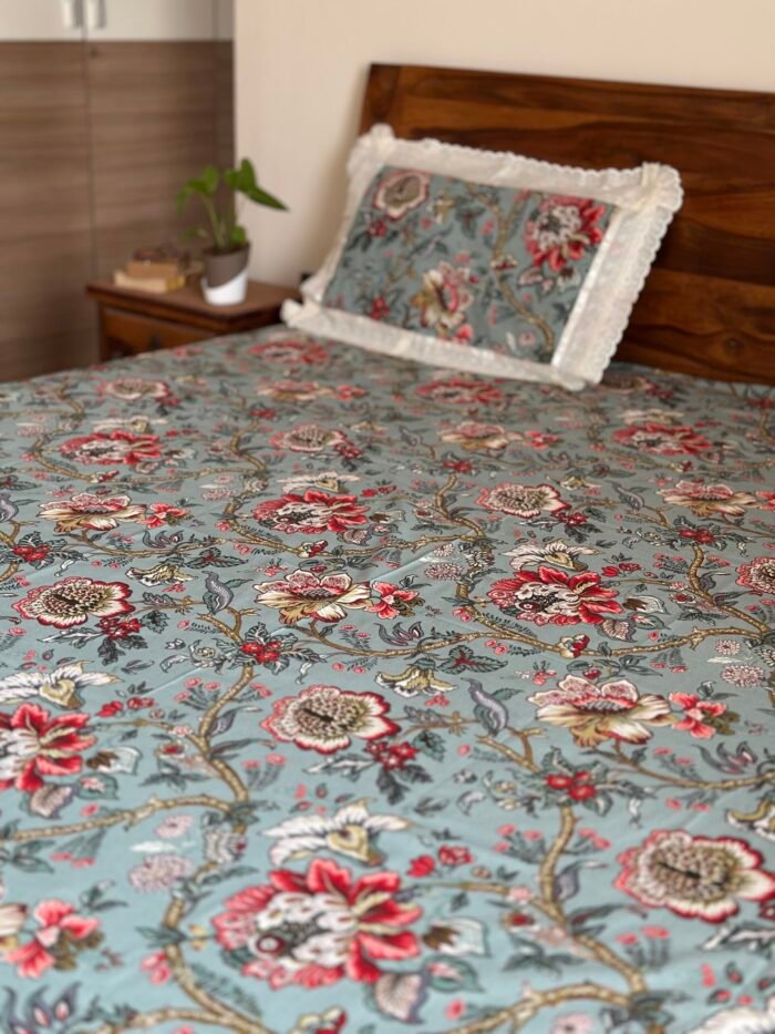 Nimai-Lace designed Pure Cotton Bedsheet Set - Image 6