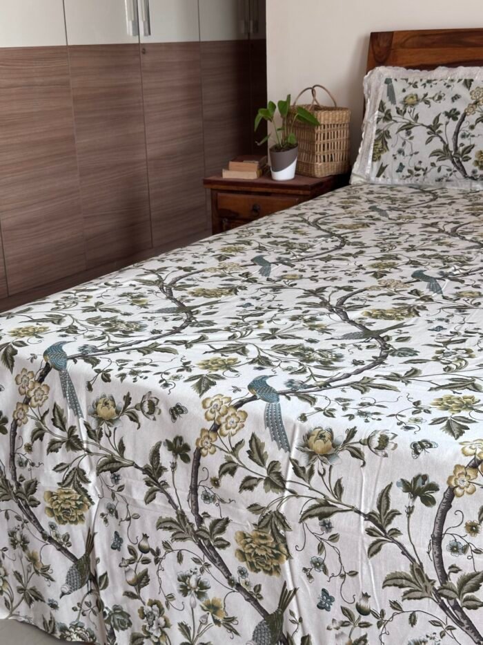 img_1043 Nimai-Lace Designed Pure Cotton Bedsheet Set - Image 5