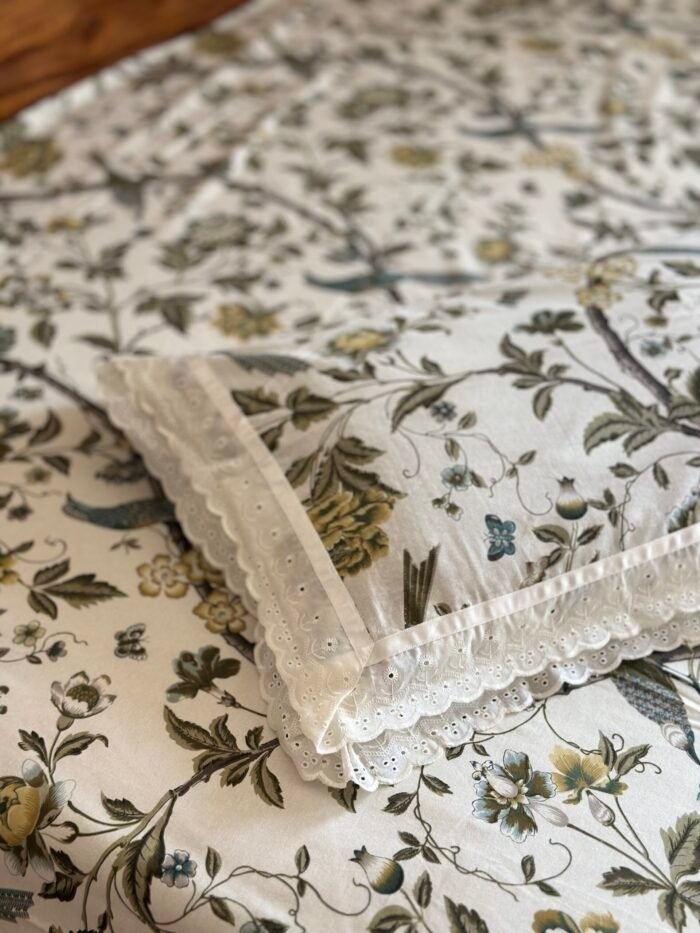 img_1046 Nimai-Lace Designed Pure Cotton Bedsheet Set - Image 7