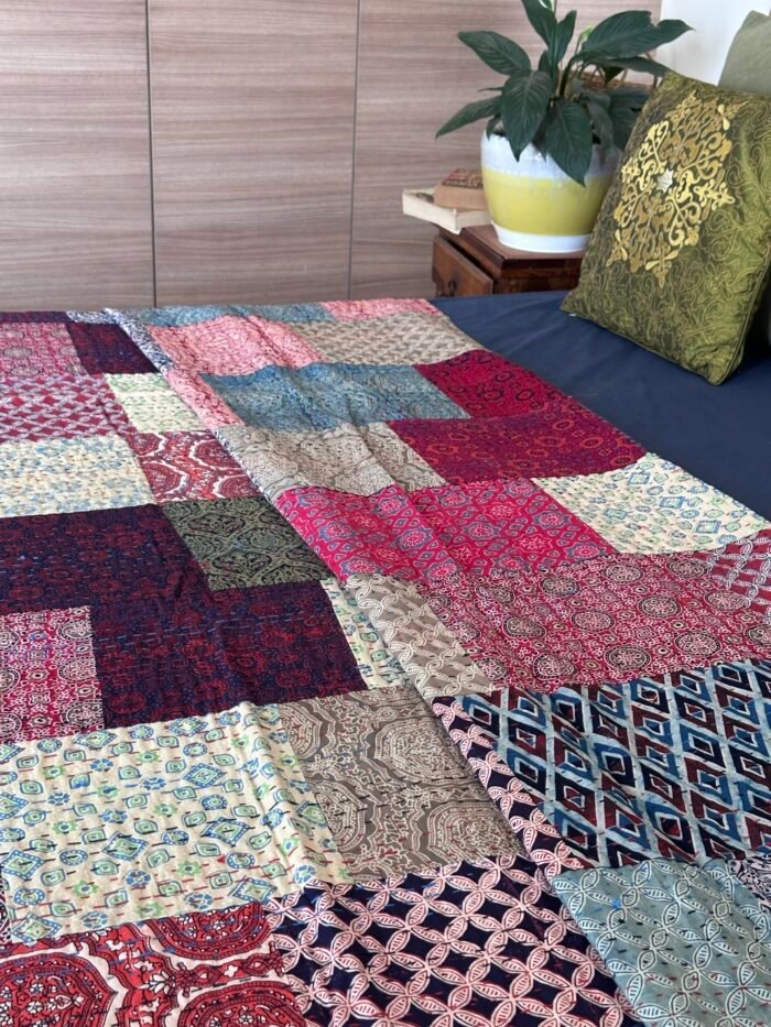 Patchwork Kantha Bedcover - Image 5