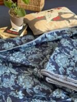 Indigo Phool Mul Cotton Dohar Single(Pair) - Image 2