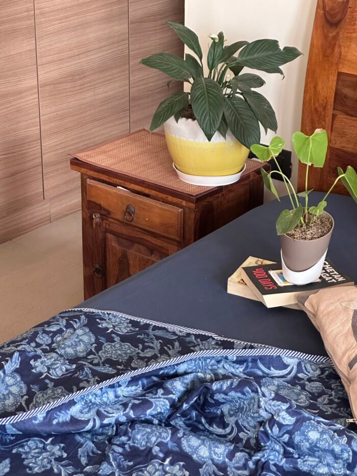 Indigo Phool Mul Cotton Dohar Single(Pair) - Image 3