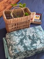 Green Carnation Mul Cotton Dohar Single(Pair) - Image 6