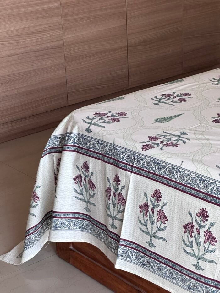 Sandhya Super King Size Cotton Bedsheet - Image 5