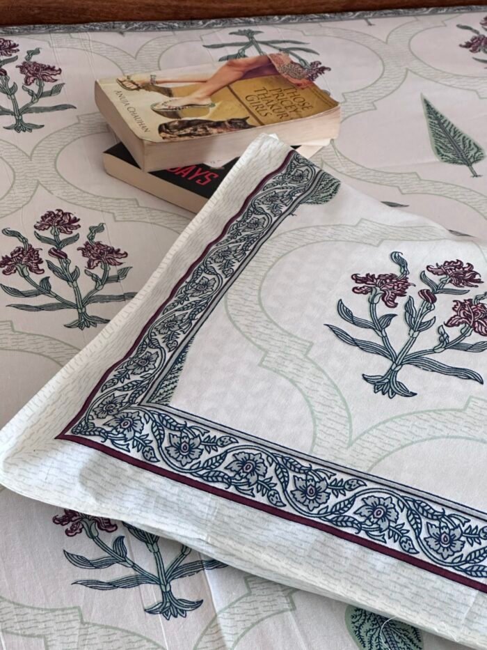 Sandhya Super King Size Cotton Bedsheet - Image 3
