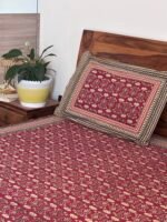 Kalamkari King size Cotton Bedsheet - Image 5