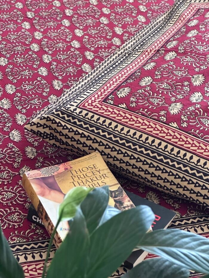 Kalamkari King size Cotton Bedsheet - Image 3