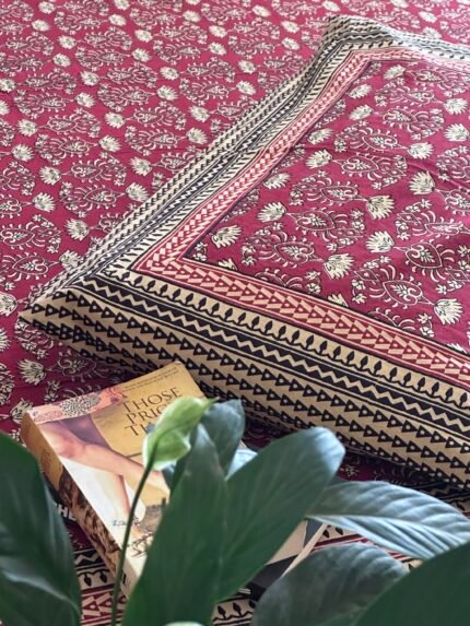 Kalamkari King size Cotton Bedsheet