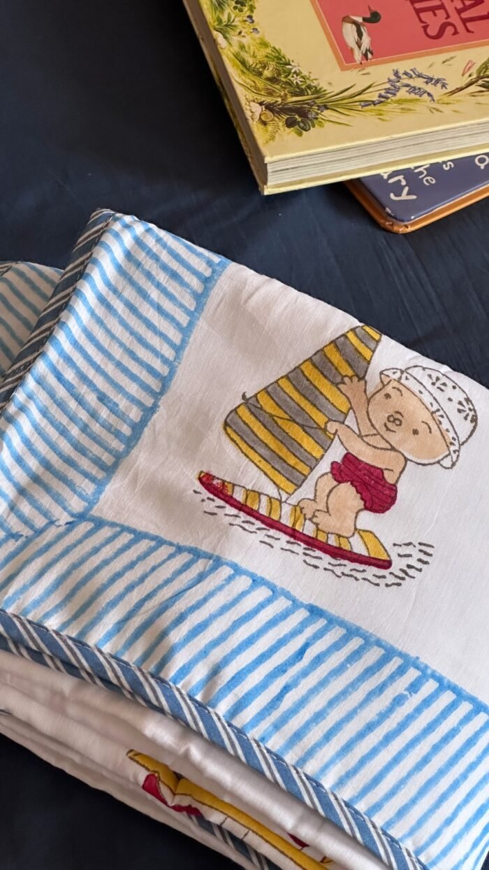 Surfing Baby Handblocked Reversible Dohar - Image 5