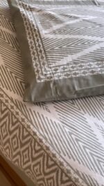 Zig-Zag King Size Cotton Bedsheet - Image 2