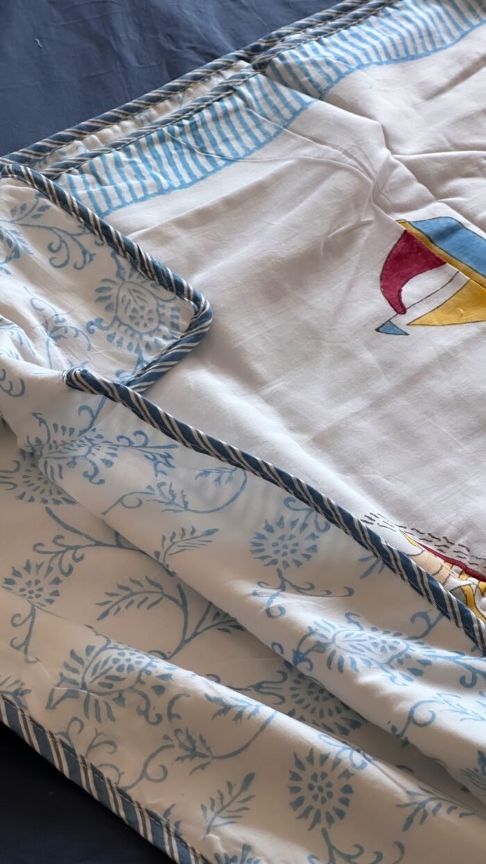 Surfing Baby Handblocked Reversible Dohar - Image 2