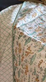 Jungle Safari Handblocked Reversible Dohar - Image 5