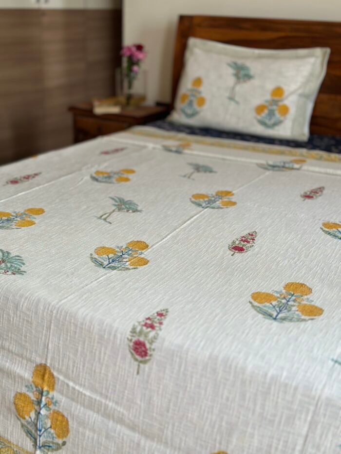 Yellow Marigold Premium Bedcover - Image 6