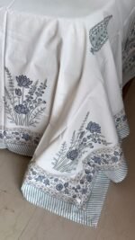 Blooming Blue Lotus Luxury Cotton Bedlinen - Image 3
