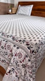 Rangoli Super King Size Cotton Bedsheet - Image 6
