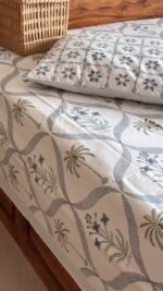 Blooming Blue Luxury Cotton Bedlinen - Image 6