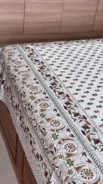 Rangoli Super King Size Cotton Bedsheet - Image 5