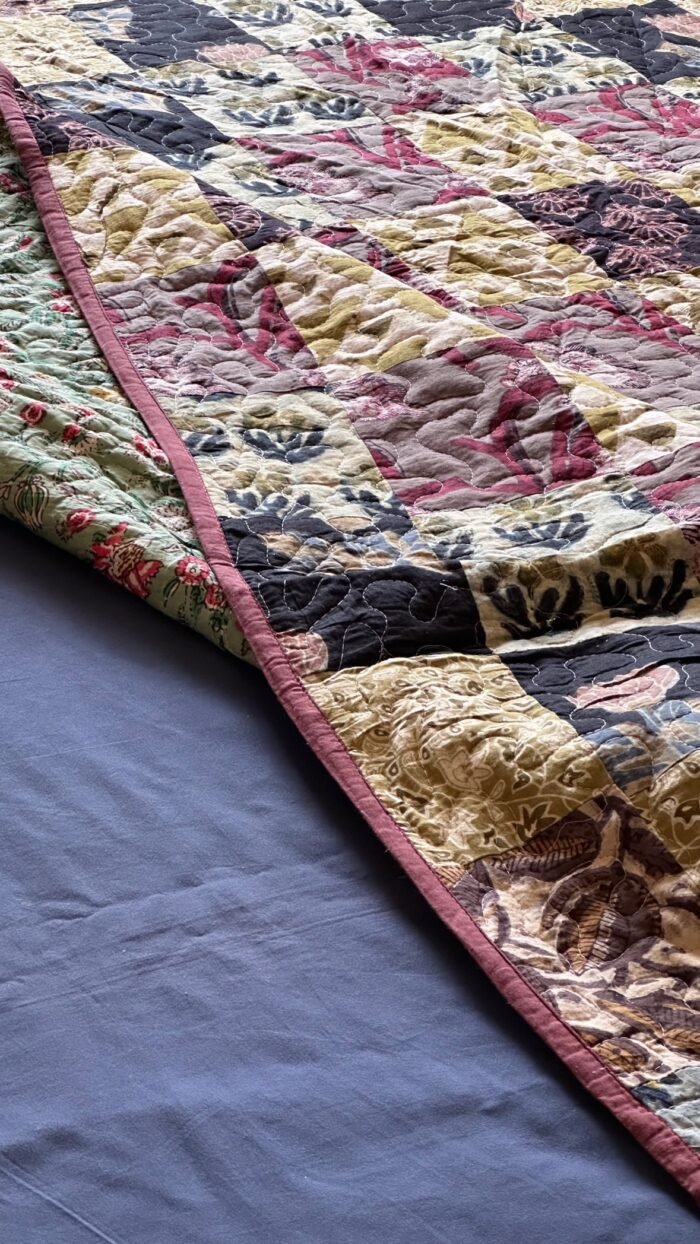 Patchwork Reversible Quilted Bedcover - Image 3