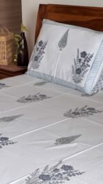 Blooming Blue Lotus Luxury Cotton Bedlinen