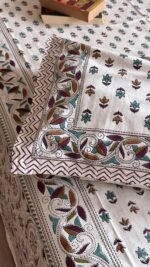 Rangoli Super King Size Cotton Bedsheet - Image 4