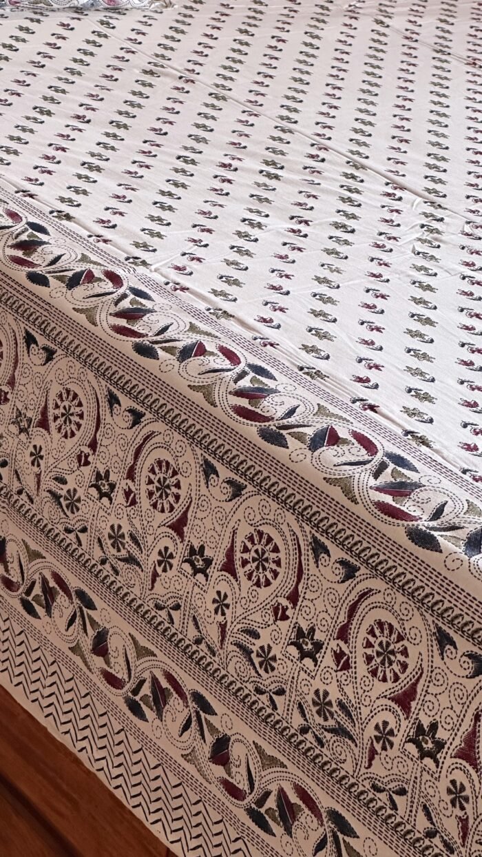 Rangoli Super King Size Cotton Bedsheet - Image 5