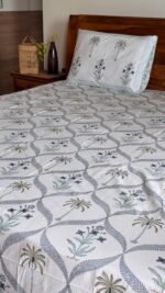 Blooming Blue Luxury Cotton Bedlinen