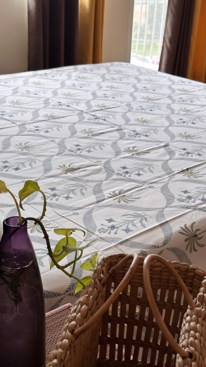Blooming Blue Luxury Cotton Bedlinen - Image 3