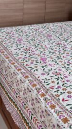 Rangoli Super King Size Cotton Bedsheet - Image 2