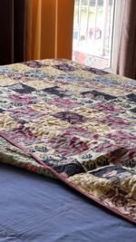Patchwork Reversible Quilted Bedcover - Image 2