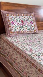 Rangoli Super King Size Cotton Bedsheet - Image 6