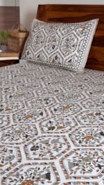 Rangoli Super King Size Cotton Bedsheet - Image 4