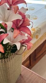 Mustard Phool Premium King Size Bedsheet - Image 4