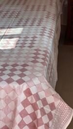 Pink Geomagnetic Premium King Size Bedsheet